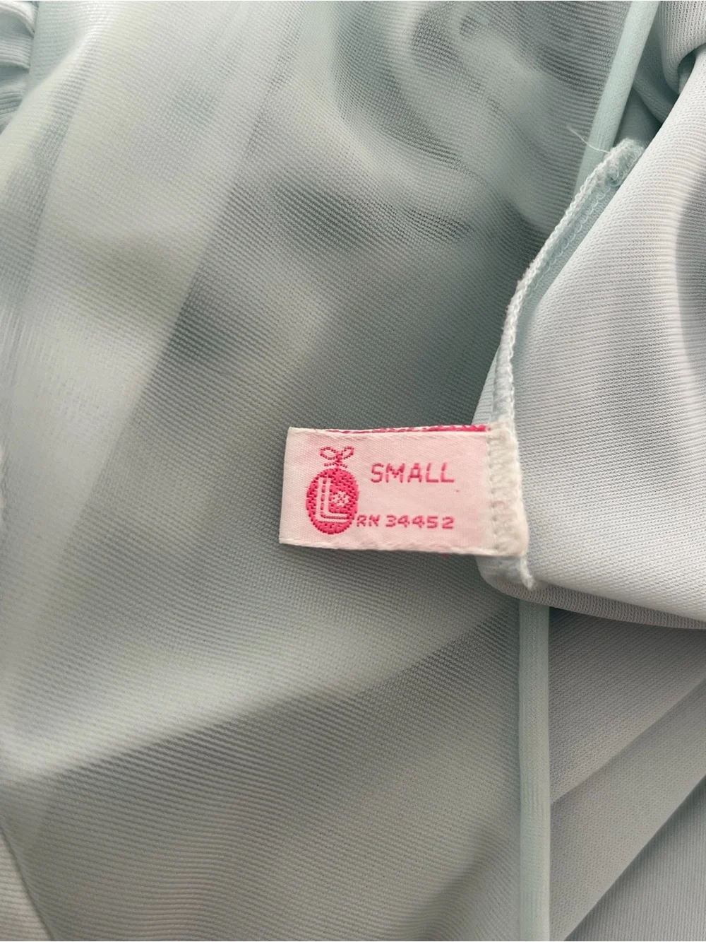 Vintage Baby Blue 3/4 Sleeve Midi Nightgown